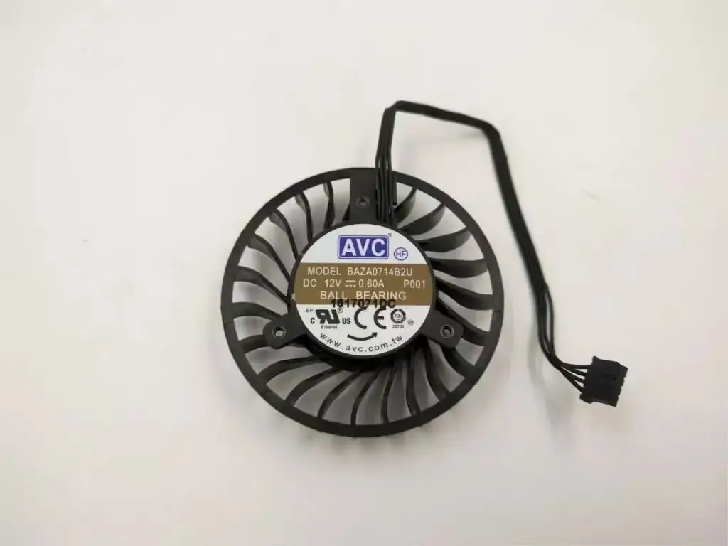 Nowy wentylator AVC BAZA0714B2U do kart graficznych P4000 M4000, modele P001 P002 — zdjęcie produktu 3