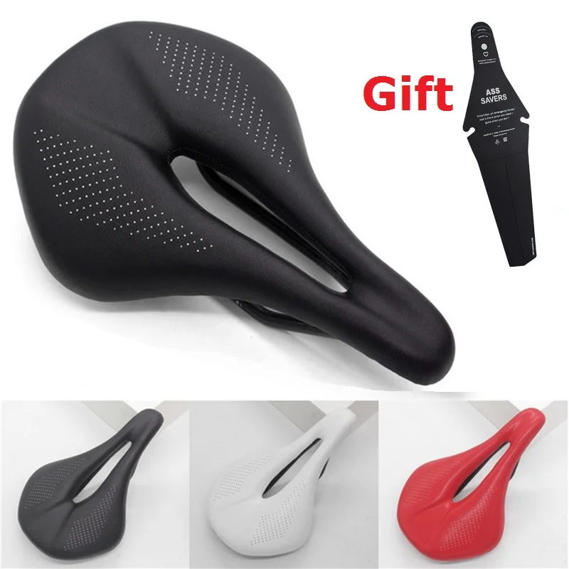 2022 New No logo Full Carbon Saddle MTB/Road Bike Saddle Seat Super Light Leather Carbon Cushions 150g