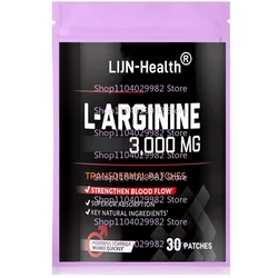 30 Patches L-Arginine Transdermal Patches to Help Build Muscle and Support Stronger Blood Flow, Circulation