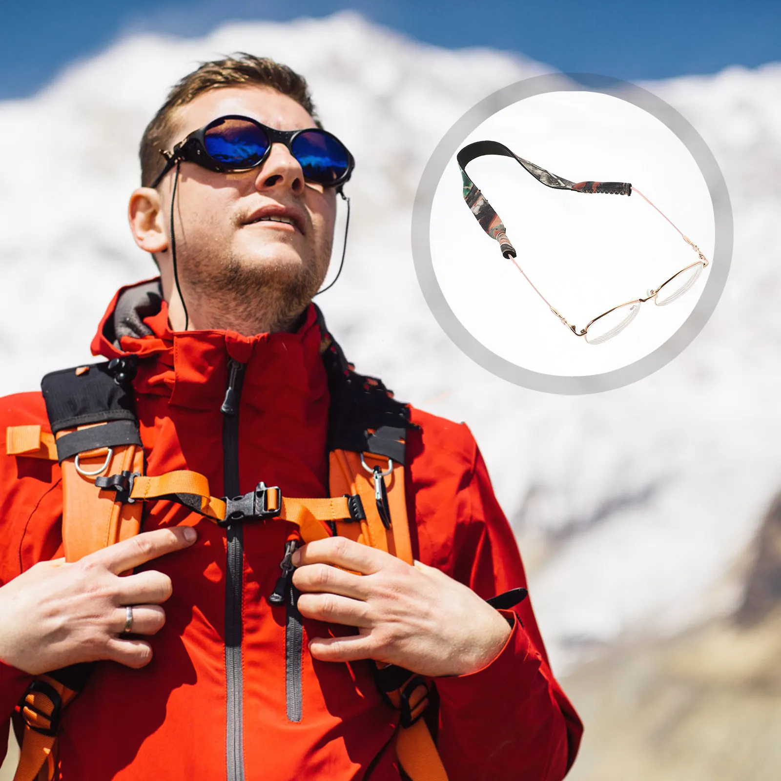 6Pcs Stable Reliable Neoprene Eyeglass Strap Sports Glasses Holder Anti-Fall Floating Sunglasses Retainer for Hiking Running