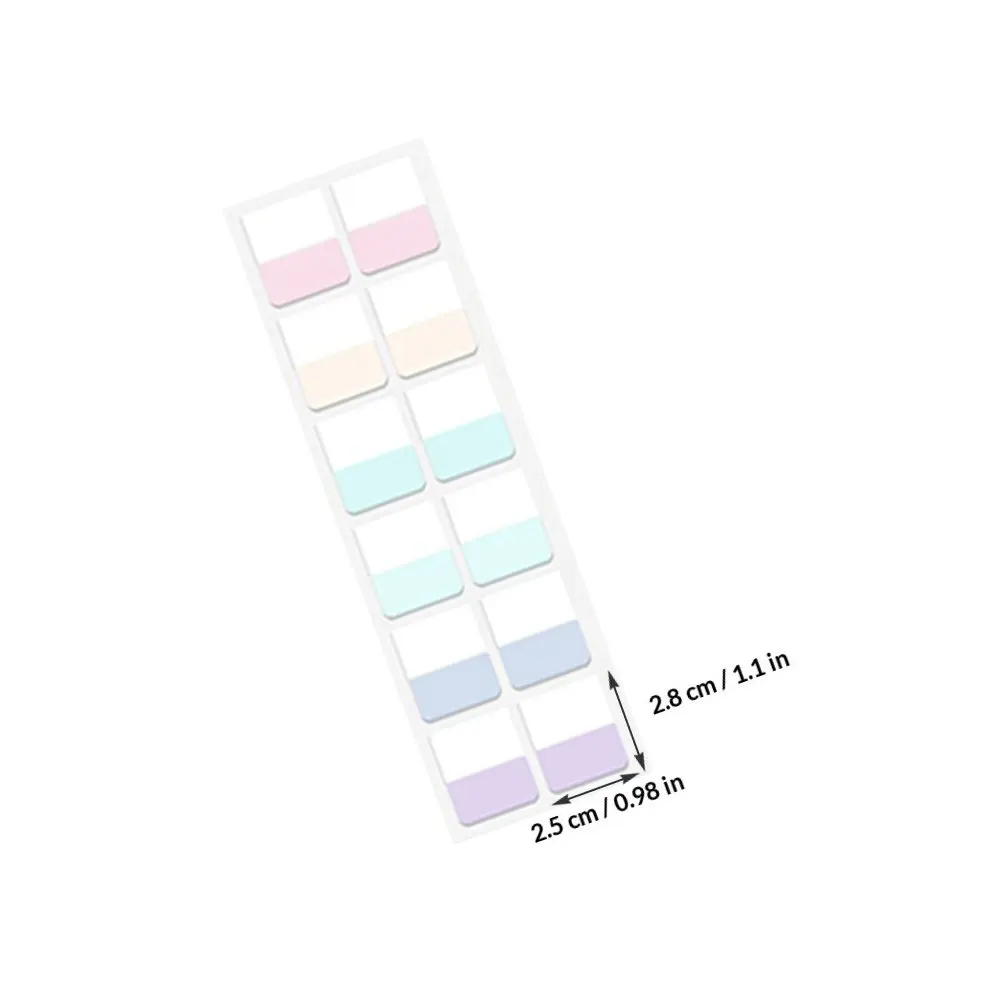 360Pcs Writeable Index Tabs Transparent Self Adhesive Page Markers for Textbooks Research Files Reference Guides Color Coded