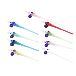 Vintage Glass Dip Pen For Art, Signature, And Calligraphy Signature Filling Ink Fountain Pens Crystal Writing Dip Pens