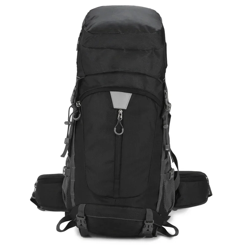 

60L Outdoor Hiking Bag Waterproof 70*30*32cm Lightweight Hiking Gear Adjustable Padded Straps Breathable Back Panel