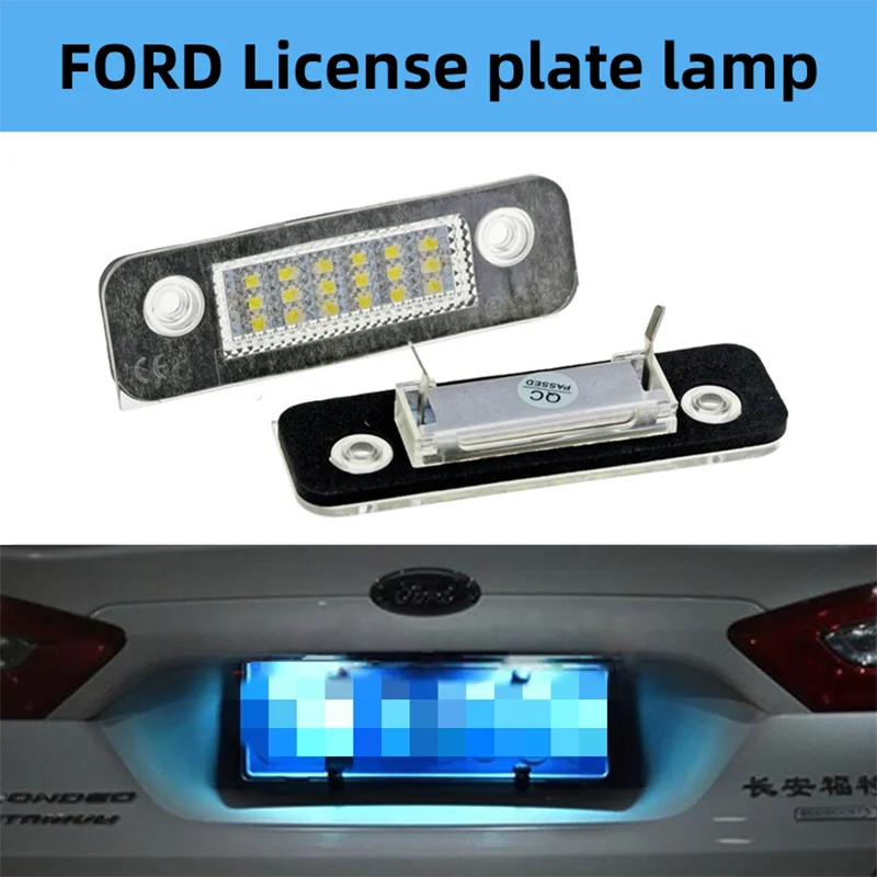 

2pcs LED License Plate Lights Canbus Error Free Number Plate Lights For Ford Mondeo MK2 1996-2000 Fiesta MK5 Fusion