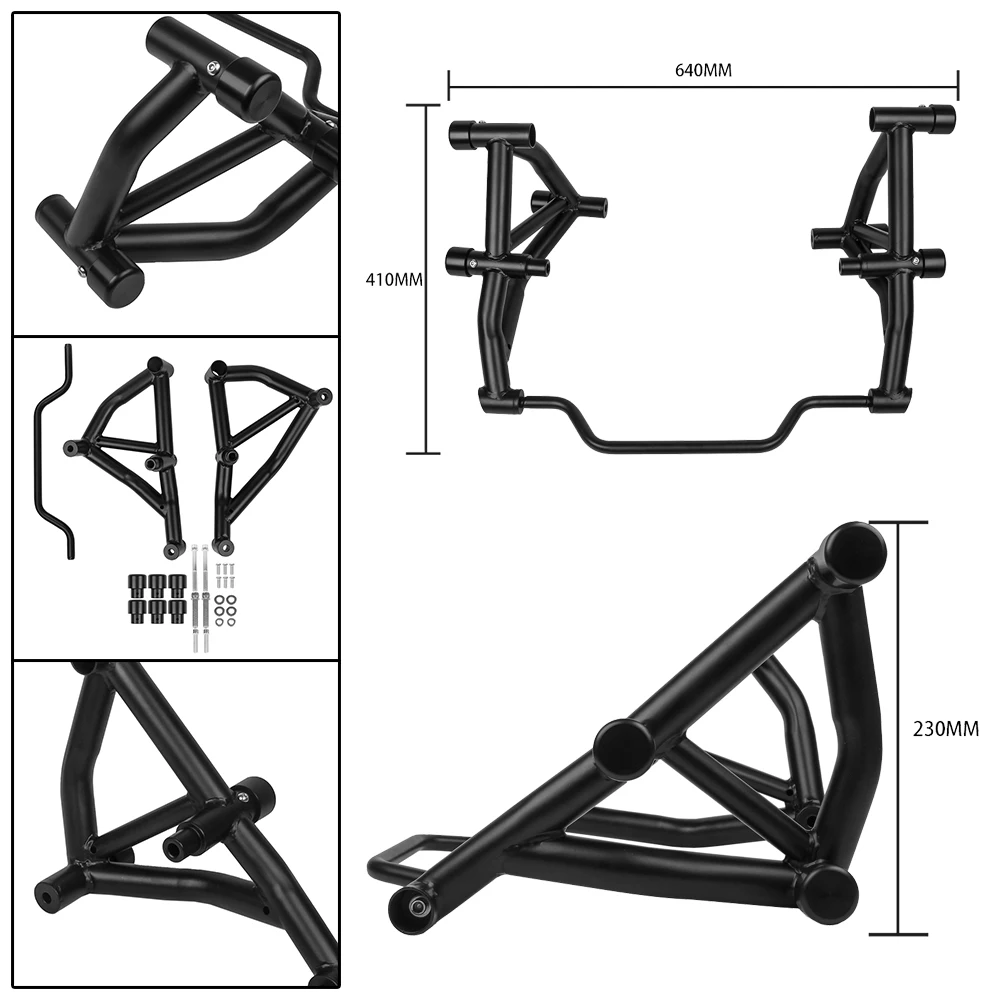 Motorcycle Crash Bar Engine Frame Guard Bumper Protector Accessories For Yamaha MT-09 2021 2022 2023 2024 MT09 SP FZ09 FZ MT 09