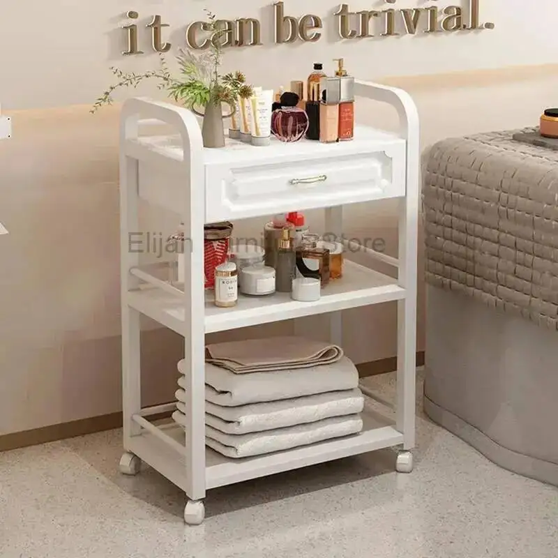

Luxury Style Barber Modern Trolley Japanese Multifunctional Shop Trolley Storable Beauty Salon Furniture Pousser Un Chariot HBSC