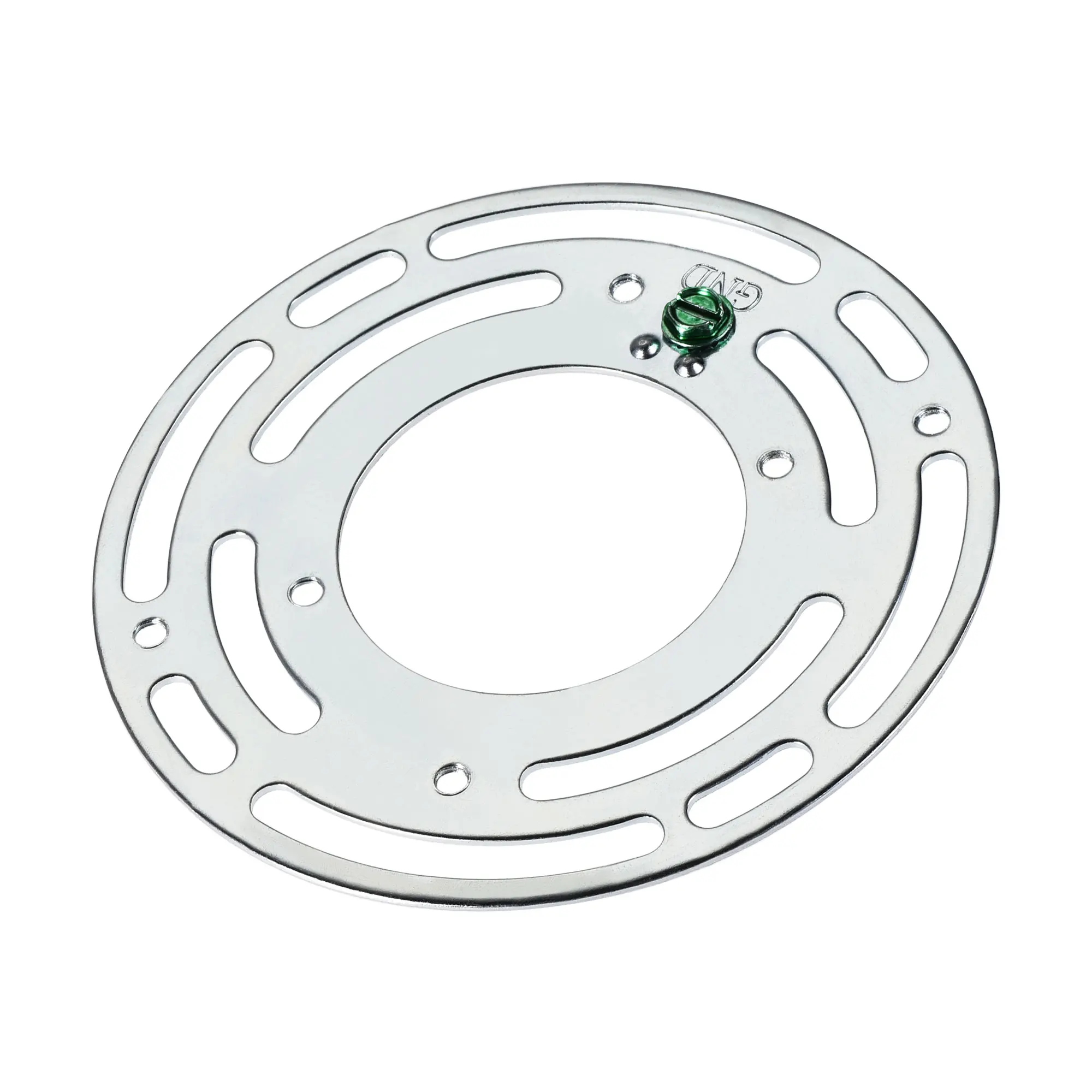 1Pc Light Crossbar 4 Inch Diameter Circle Mounting Bracket Universal Lamp Fixture with Ground Screw for Chandelier Wall Lighting