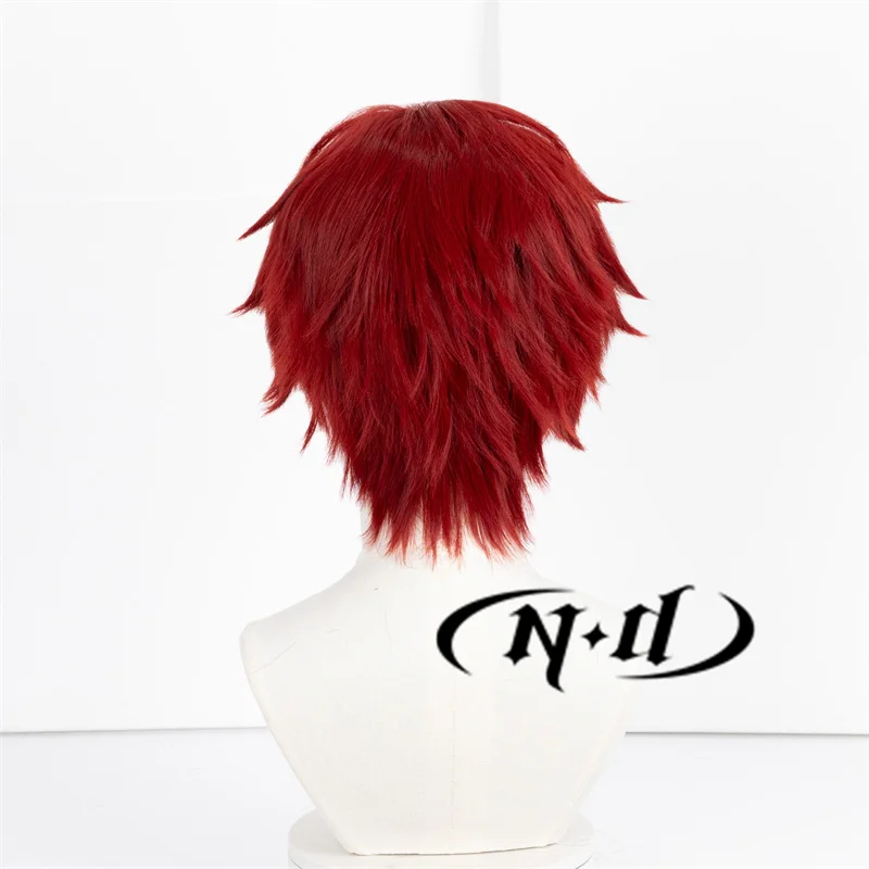 ND Gaara تأثيري الباروكات أنيمي تأثيري قصير شعر أحمر الباروكات لحزب Comic Con Coser موضوع الشعر الاصطناعية عالية الجودة