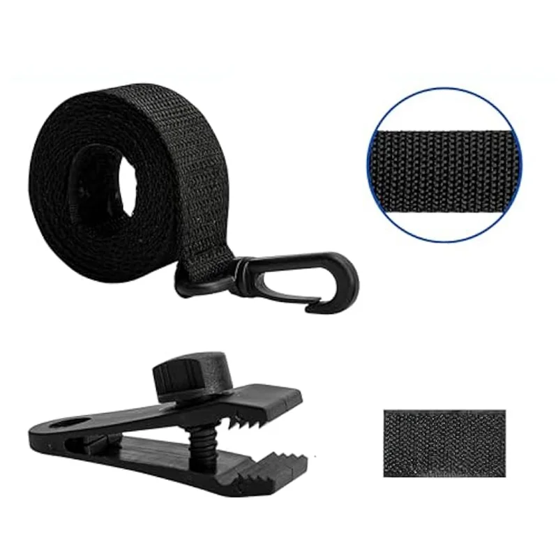 ABGG-Pool-Correa de carrete de cubierta Solar, abrazaderas de cubierta de piscina, cubiertas de seguridad para piscina, Kit de sujeción de cubierta Solar