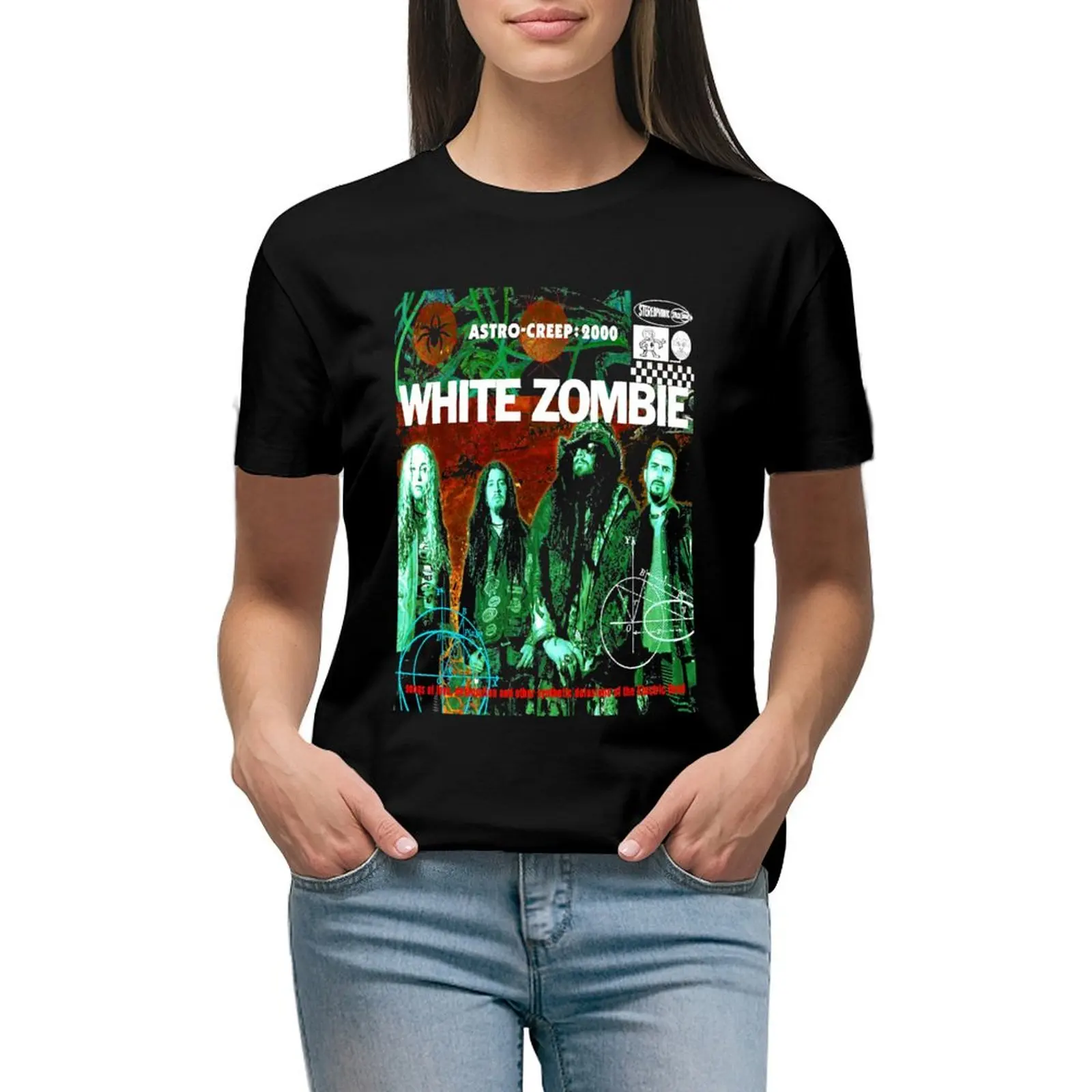 

White Zombie Classic T-Shirt anime hippie clothes funnys Women's clothing