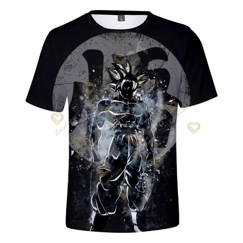 Dziecięca koszulka Dragon Ball Z Dzieci dla dziewczynki Chłopiec Dziewczynki Dzieci Nadruk 3D Koszulki Dziecko Topy Odzież Goku TShirt Ubrania