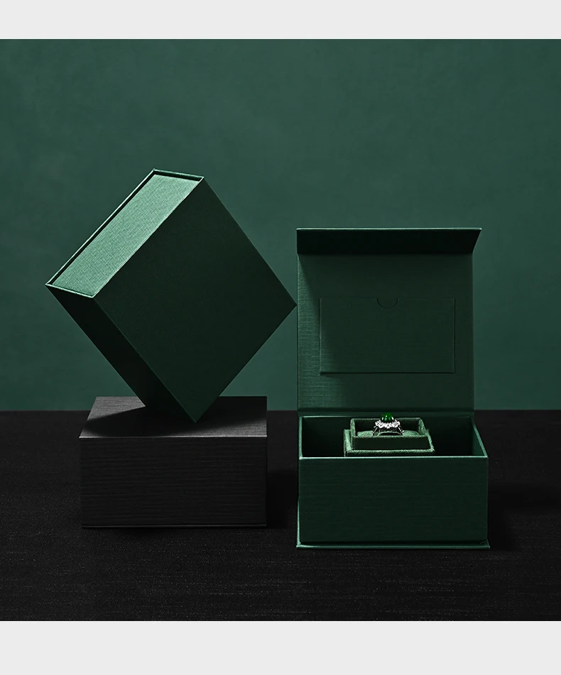 Oirlv Ring Box Ingeniously Designed with a Specialized Slot for Secure Jewelry Placement Boasting a Sophisticated Structure Gift