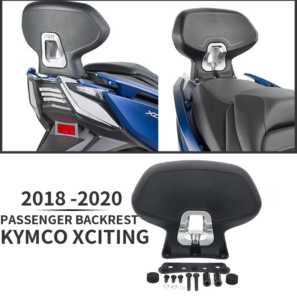 

NEW For KYMCO XCITING S400I S400 S 400 I 2018-2020 2019 Motorcycle Black Rear Passenger Seat Backrest Cushion Back Rest Pad