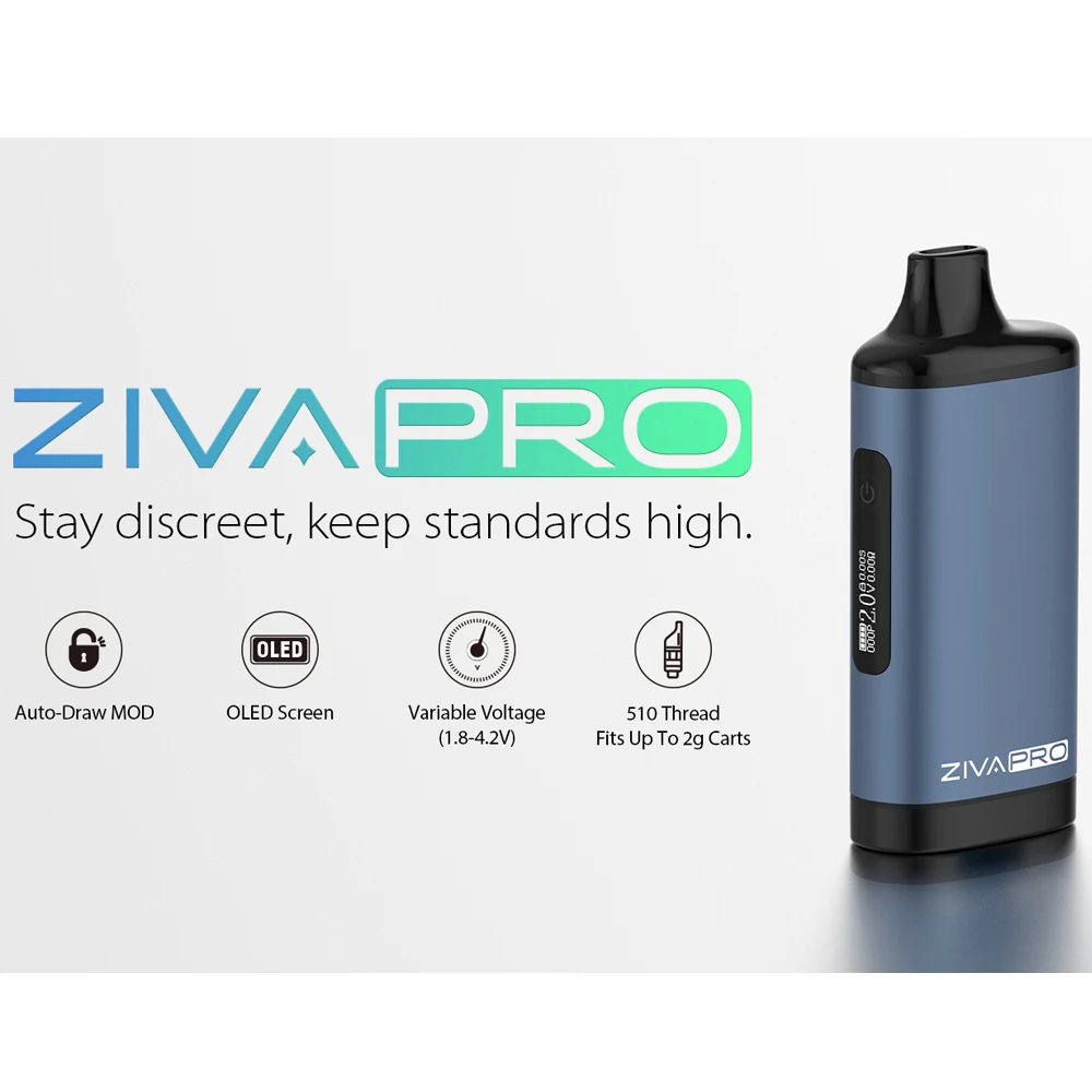 Oryginalny waporyzator Yocan Ziva Pro Mod 650mah z akumulatorem o zmiennym napięciu waporyzator do 510 wkład gwintowany E-papierosa