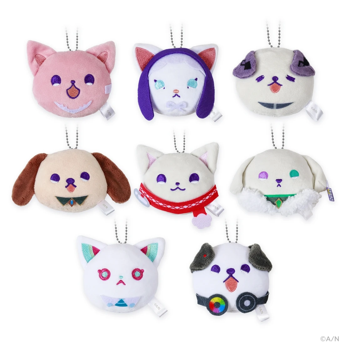 100% Original 8cm Cotton Plush Pendant COS NIJISANJI Character Pet Keychain Children Adult Collectible Gifts Toys Christmas Gift