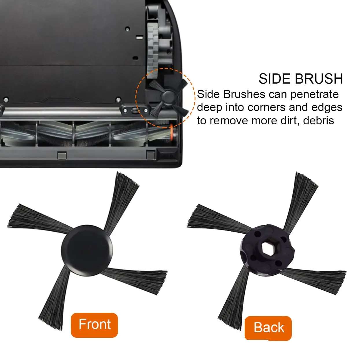 Phụ Tùng Chính Bàn Chải Bàn Chải Bên Bộ Lọc Hepa Cho Neato Botvac D Series D3 D4 D5 D6 D7 D9 D10 D70E d75 D80 D85 Robot Máy Hút Bụi