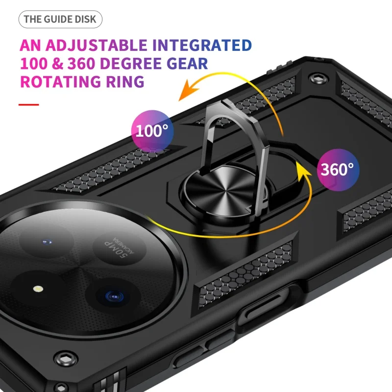 For Poco C75 4G Case Armor Shockproof Magnetic Ring Stand Holder Case For Xiaomi PocoC65 Poko Little Pocco C65 C 65 Back Cover image 5