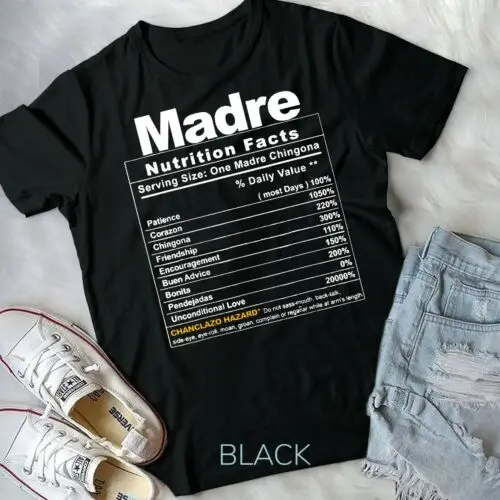 Madre Nutrition Facts- Unisex Form T-Shirt