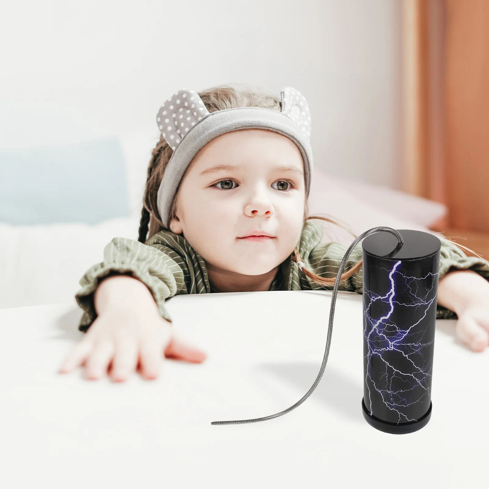 Thunder Drum Tube Adjustable Volume Tone Powerful Sound Effects Stormy Drum Percussion Instrument Kids Musical Game Noise Maker