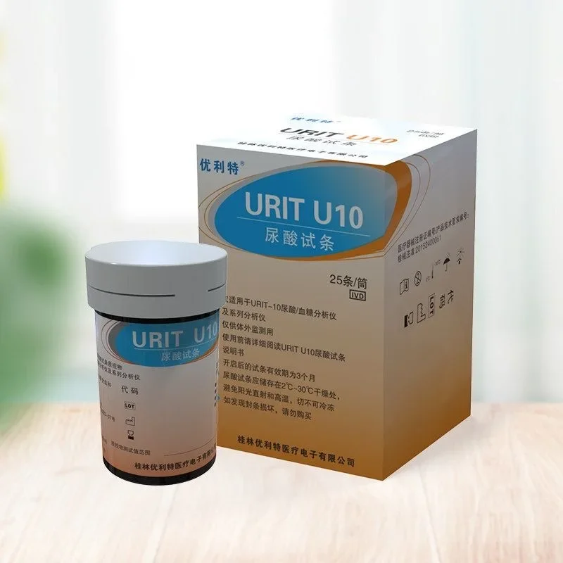 URIT U10 Medical uric acid test strip  30/50 pieces household uric acid test for gout patients detect