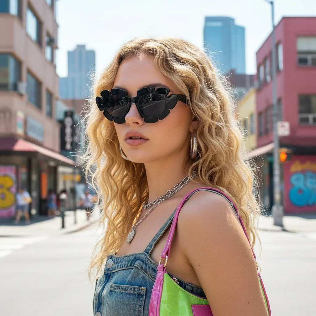 New Petal-Shaped Statement  Women Sunglasses Playful And Quirky-Styled Shades That Are Lightweight And Flexible 5396