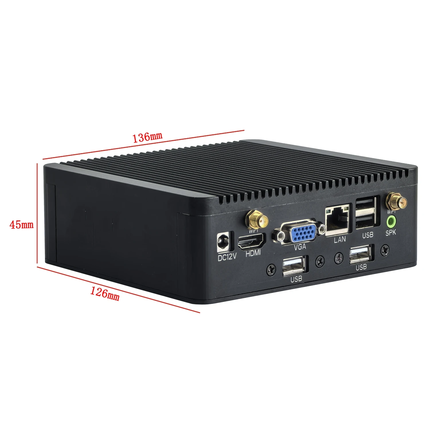 Elsky 2025 Fanless Industrial Nano Pc NANO1W Alder Lake-N N100/N95 4K Dual Display Wide Voltage Dual LAN for Office