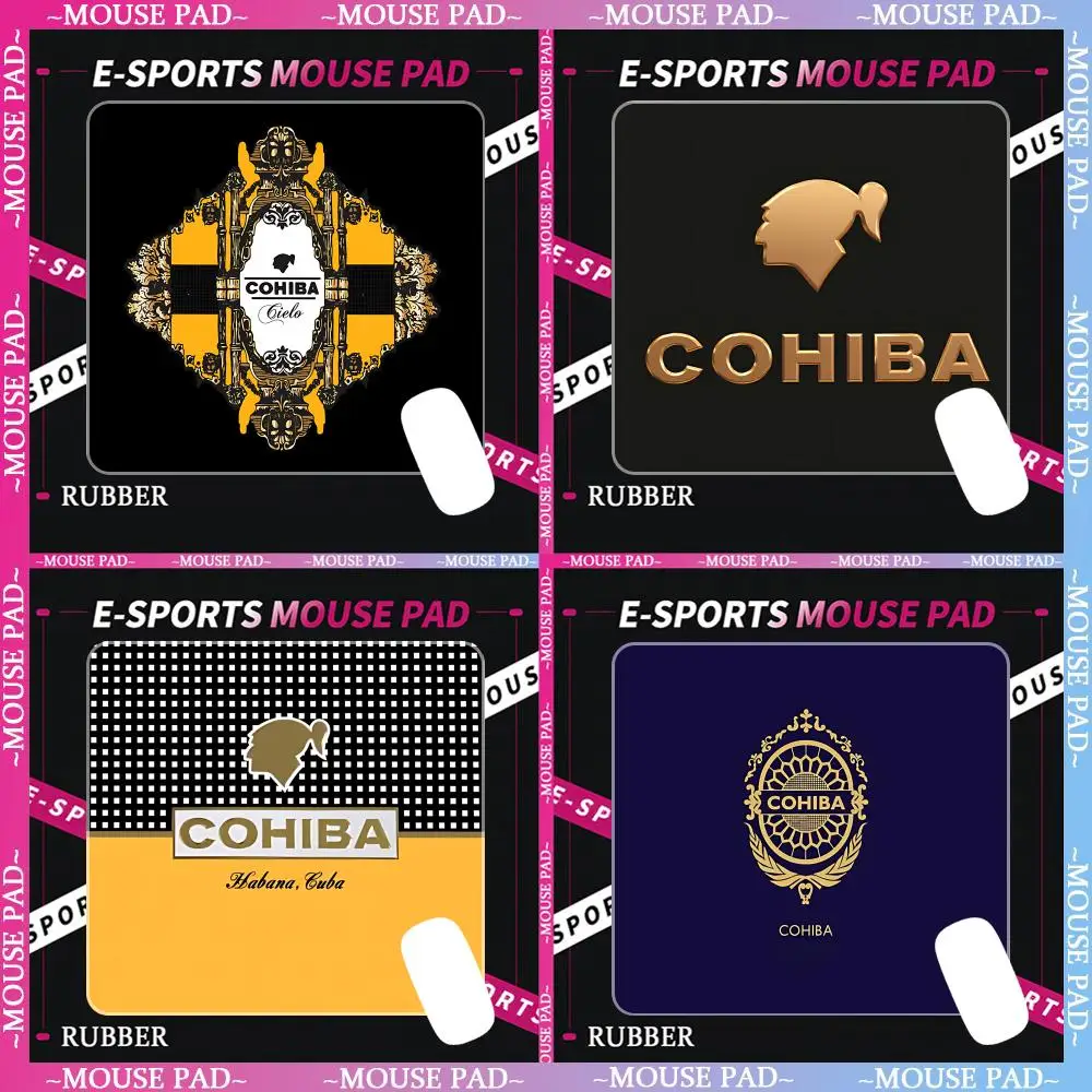 C-COHIBAeS Mouse Pad Rubber Small mouse pad CSGOs desktop computer office keyboard e-sports ROGs game