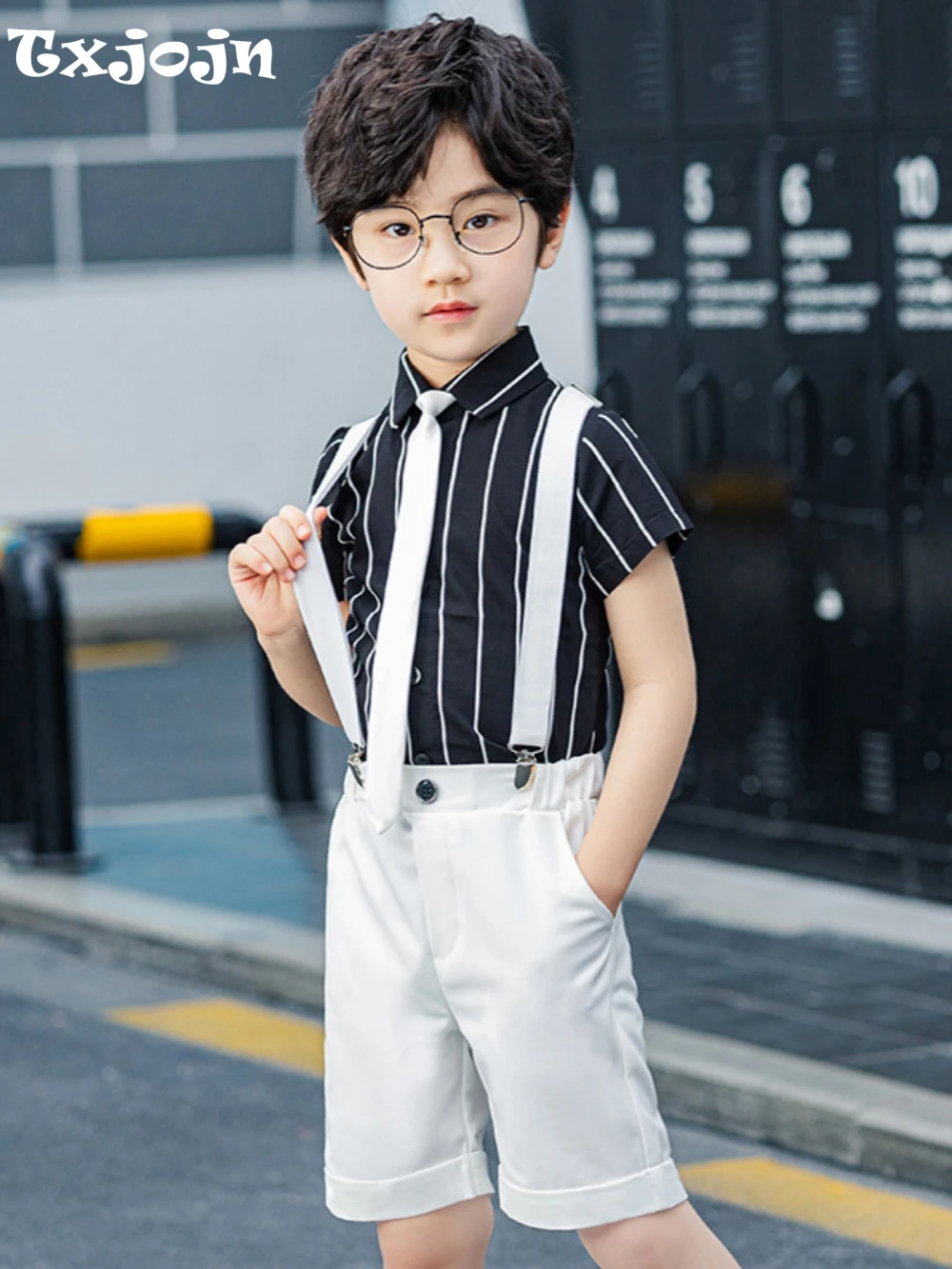 

High Quality Boys Casual Suit Sets 4 Pieces Daily Life Wear Summer Breathable Kids Overalls Set Outdoor Activity Outfit On Sale