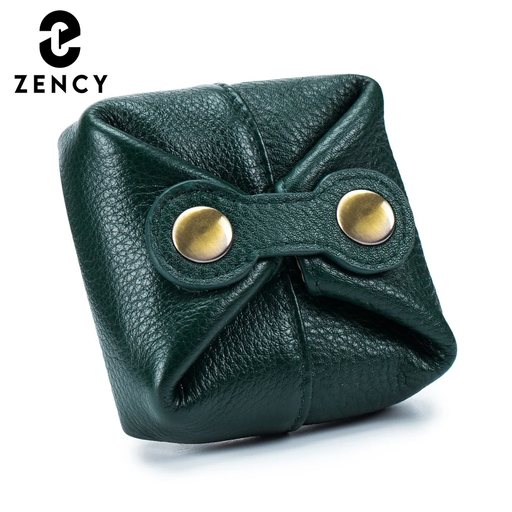 

Zency Genuine Leather Wallet Case Women Coin Purse Mini High Quality Small Money Bag Card Holder Girl Fashion Organizer Designer