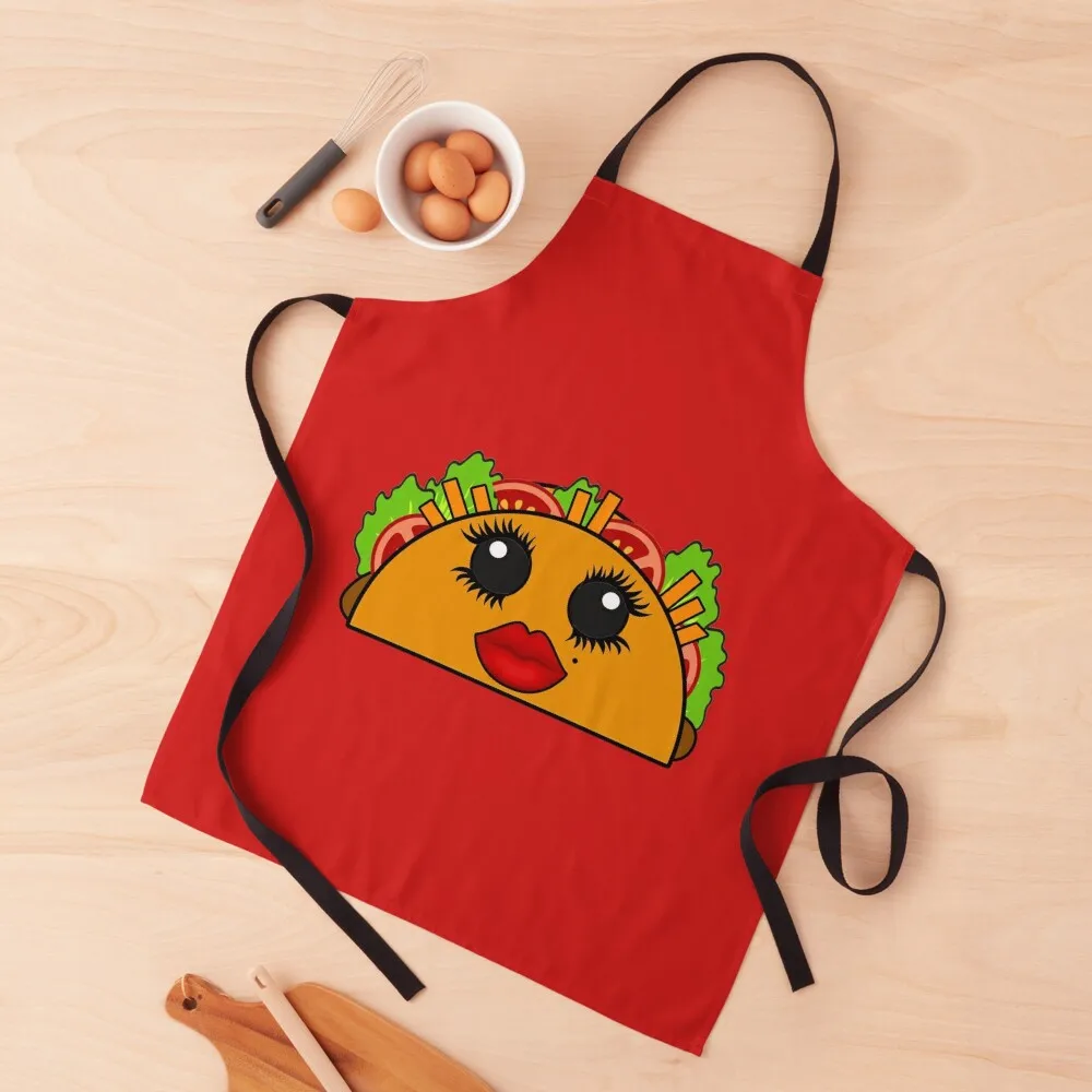 

Cute Kawaii Taco Apron Manicurists Things For Home And Kitchen Apron