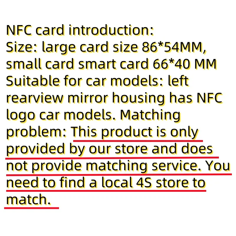 Chave remota de cartão NFC original para BYD Tang DM Han EV Song PRO Qin PLUS DMI 2020-2022