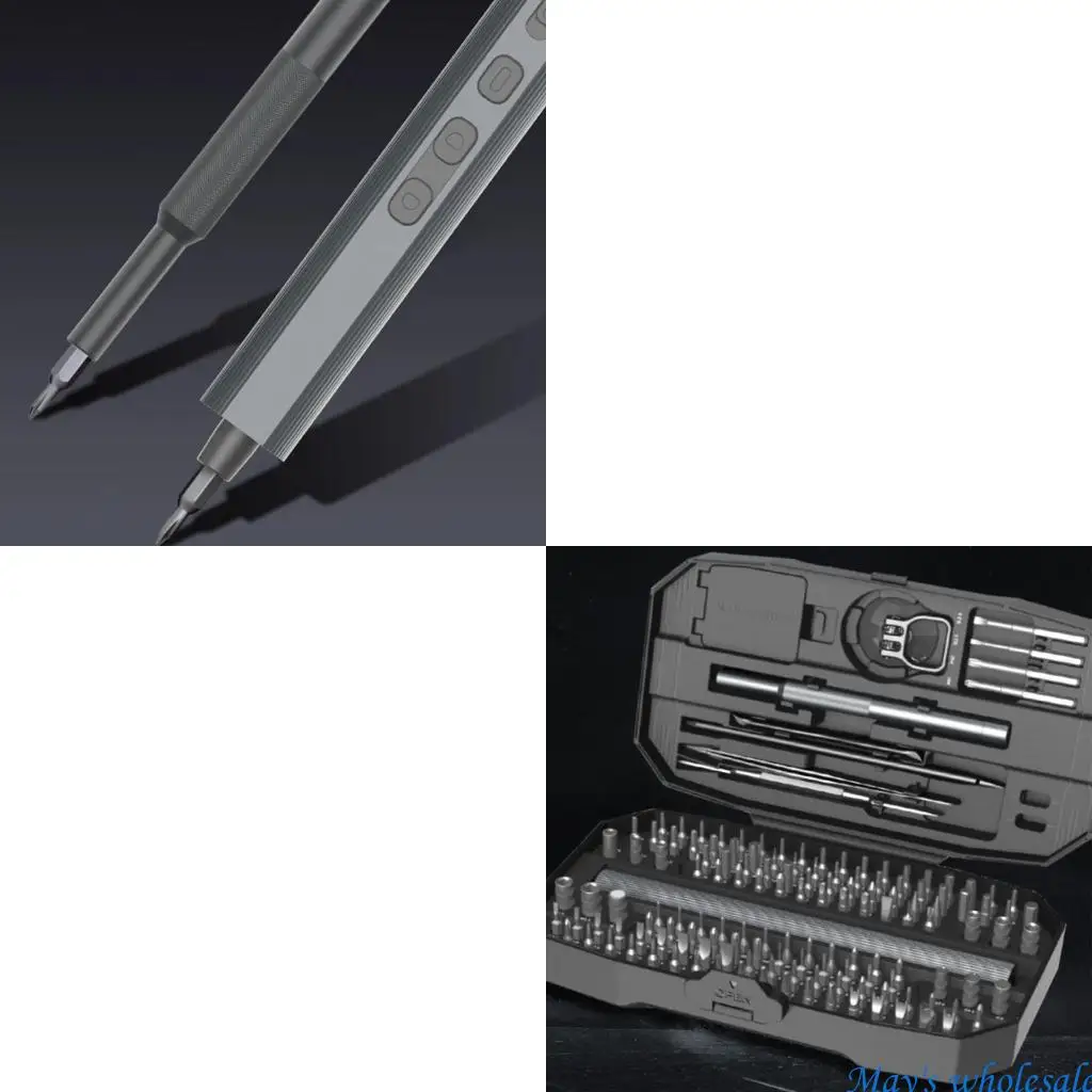 

Screwdriver Set 156 in 1 Screwdriver Power Screwdriver Bit with LED 448A