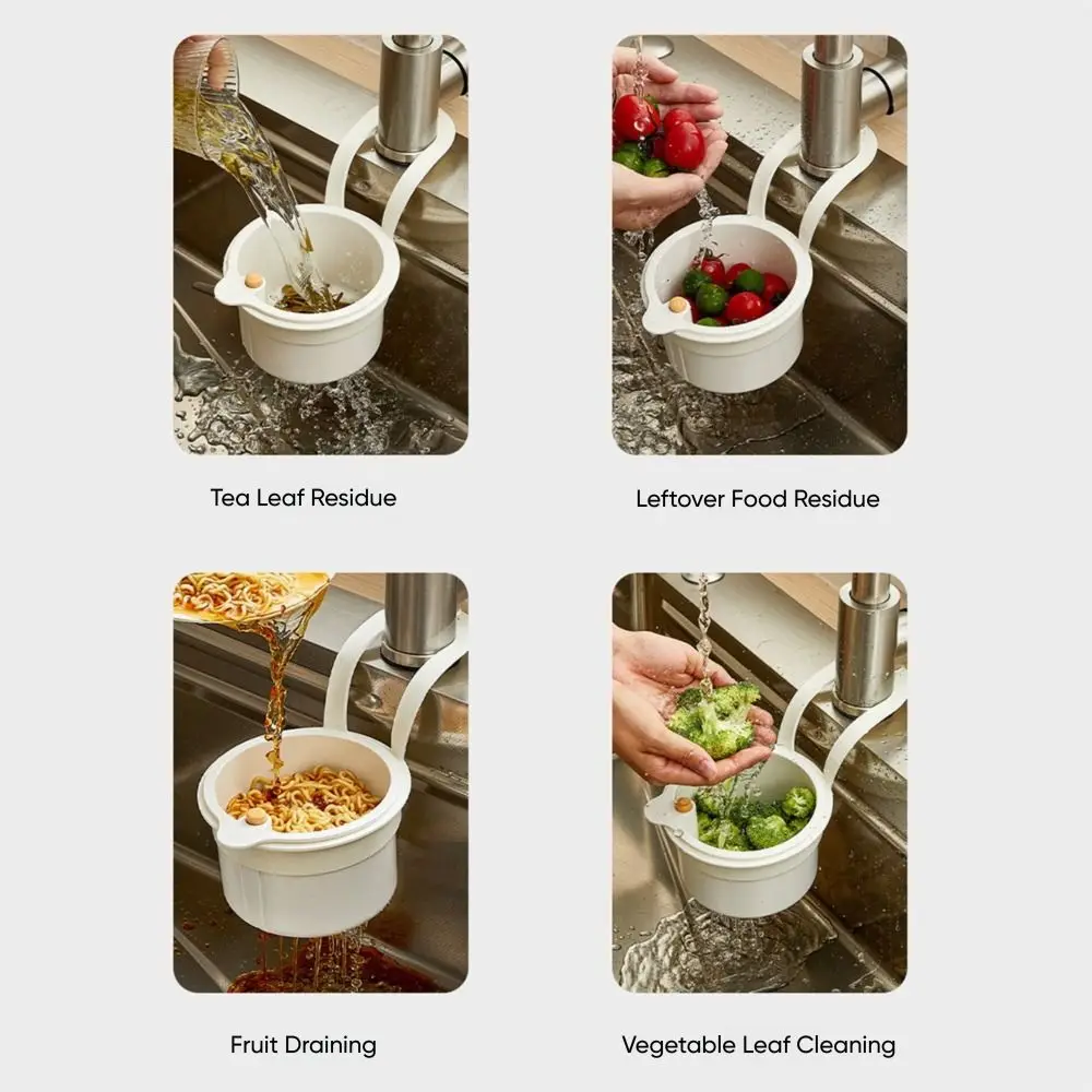 

New Push-type Kitchen Sink Filter Basket Anti-leakage Separate Drain Bowl Versatile Filter Basket