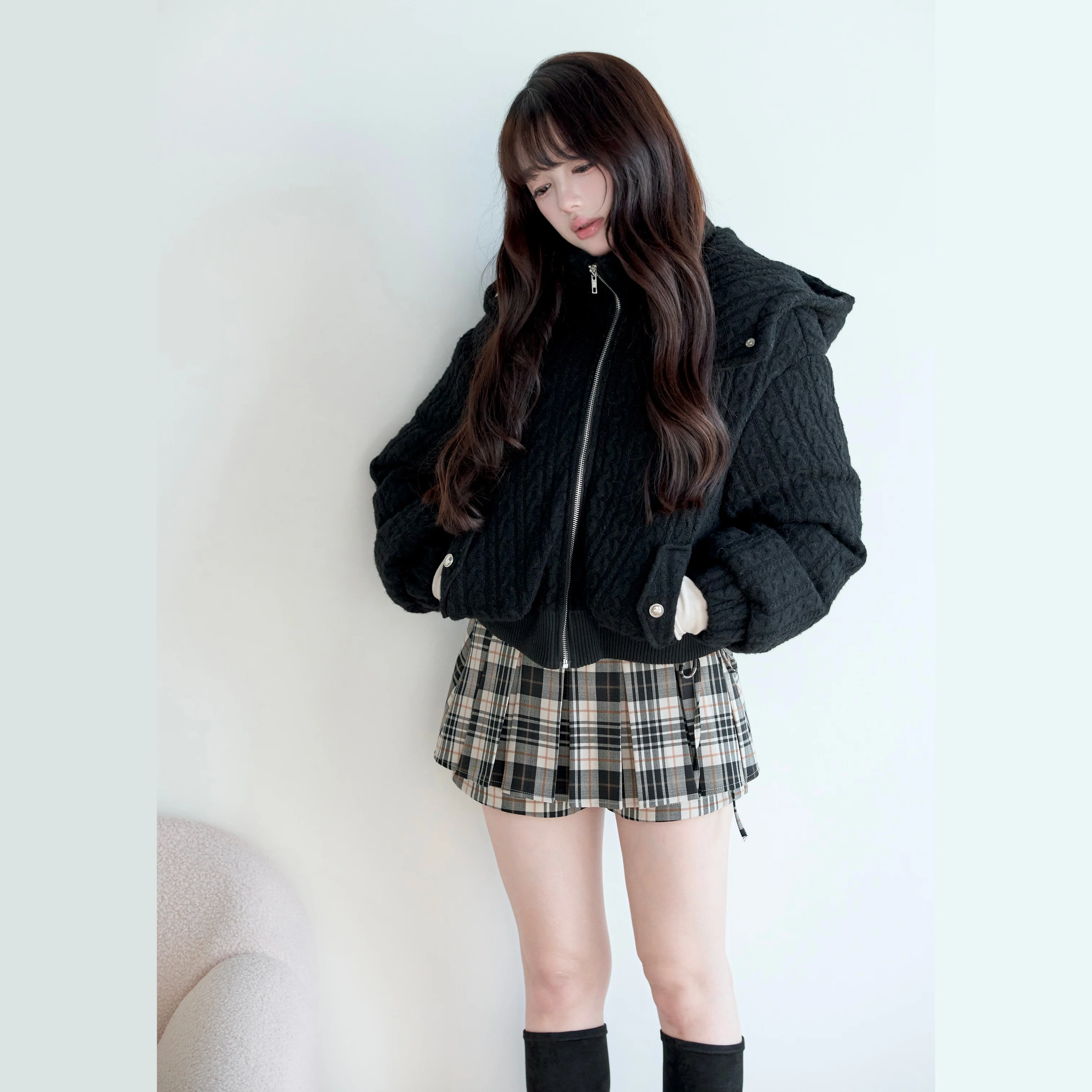 

Knitted Cotton Jacket Japanese Style Mass-Produced Fashion Casual Warm Coats for Women New Winter Thick Jackets Femme
