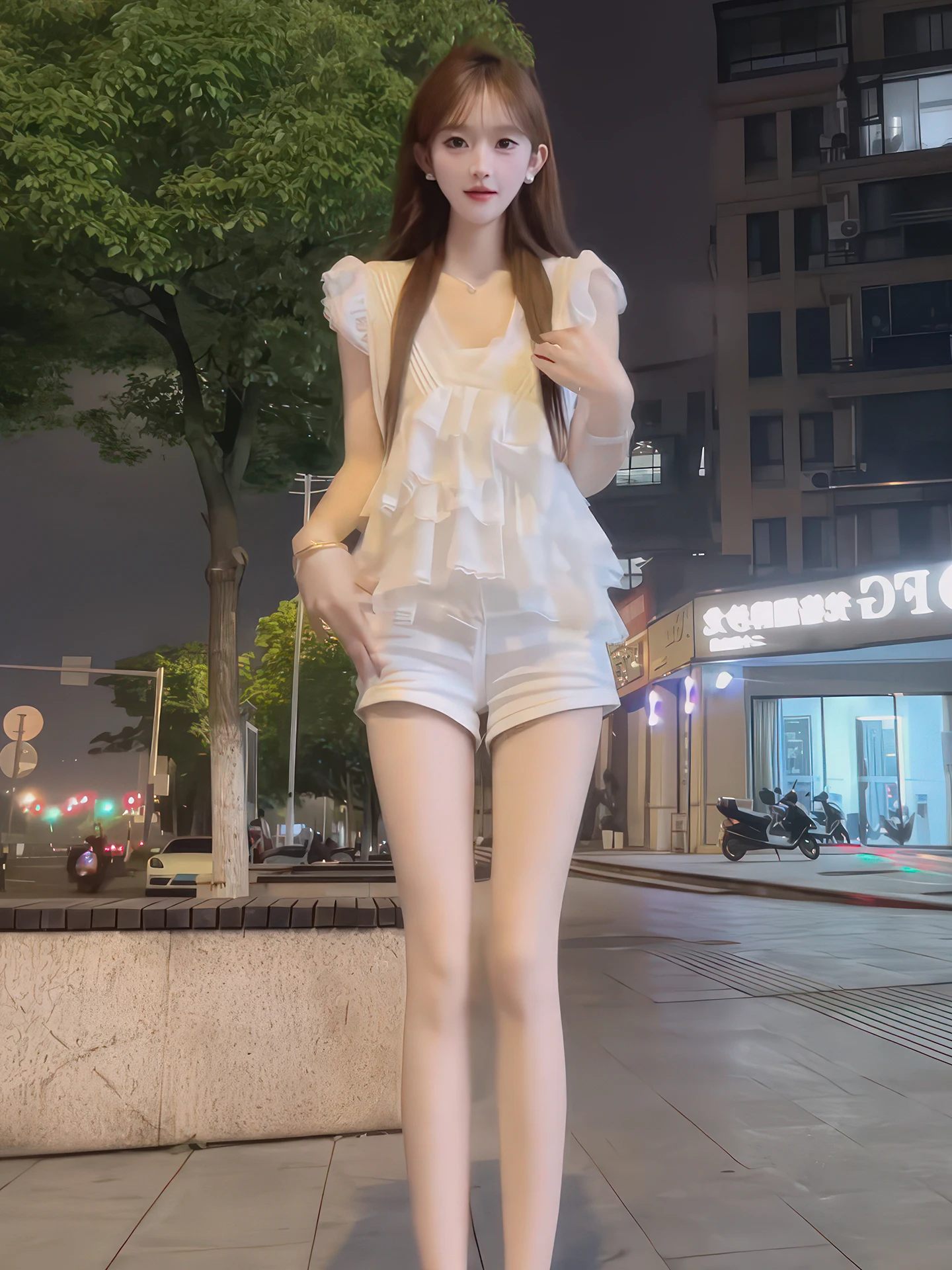 Garniture en dentelle blanche Fly Sve V-Ne irt Femme Été 2025 Nouveau luxe léger Anti-âge Haut de gamme Faion Français Sle Loo...