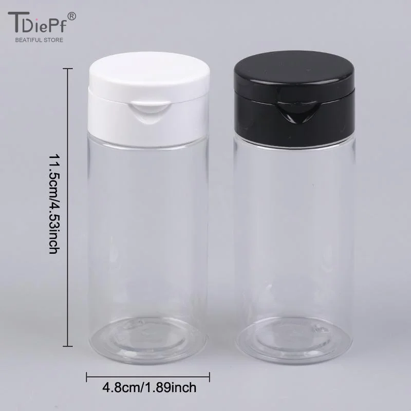 100g Plastic Empty Refillable Cosmetic Jar Pot Loose Face Powder Sifter Case Powder Box Empty Cosmetic Container Travel