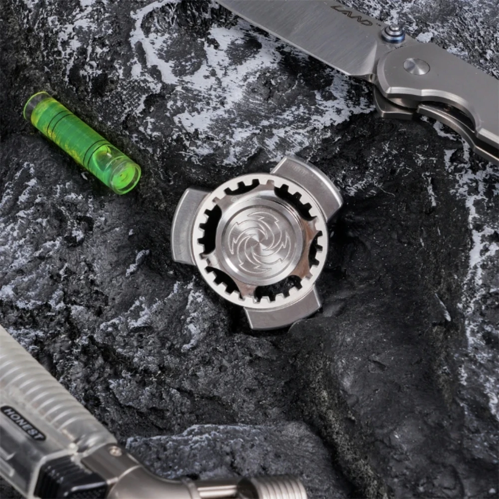 Équipement Vortex en acier inoxydable EDC Fidget Spinner, jouets Anti-Stress, soulagement de l'anxiété TDAH, jouets de mise au point sensorielle