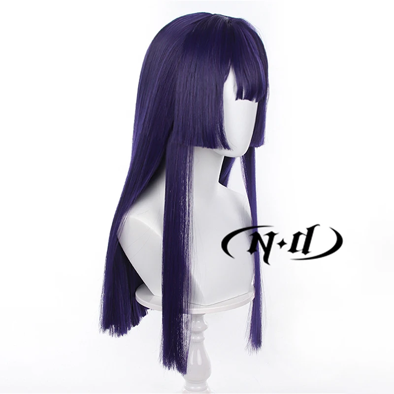 ND Honkai 스타 레일 코스프레 가발 Pela Cosplay 긴 보라색 머리 가발 크리스마스 파티 내열성 합성 Comic Con Coser