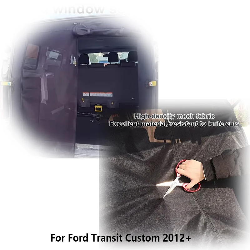 Magnetic Caravan Fly Screen Mesh for Ford Transit Custom 2012+ Rear Barn Door Insect Net Essential for Camping And Travel