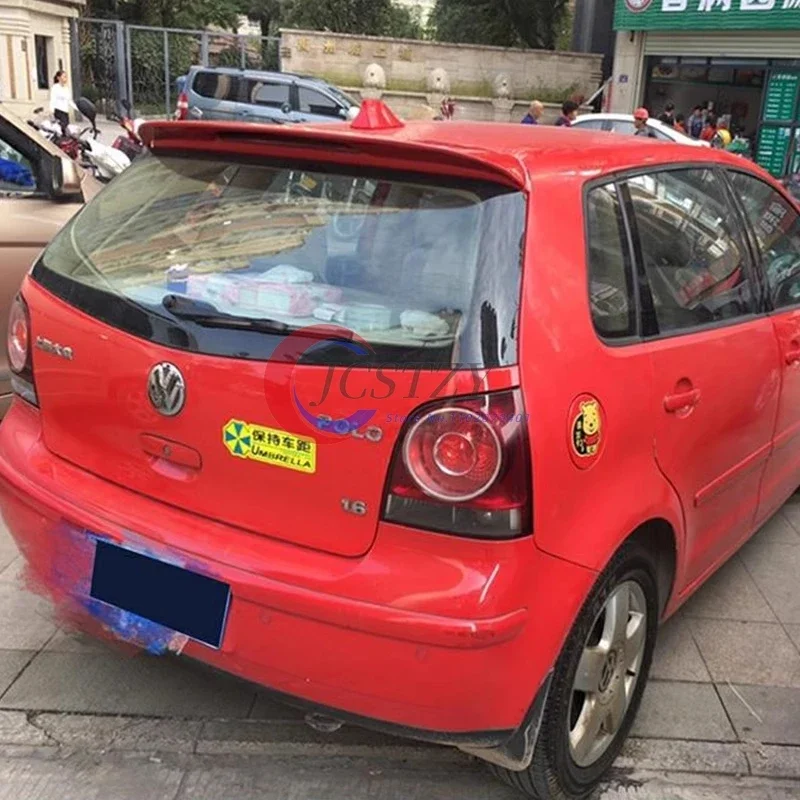 For VW Polo 4 MK4 9N 9N3 Car Rear Roof Spoiler 2003 To 2008 Wing Tuning Top SplitterTuning Exterior Auto Accessories view 4