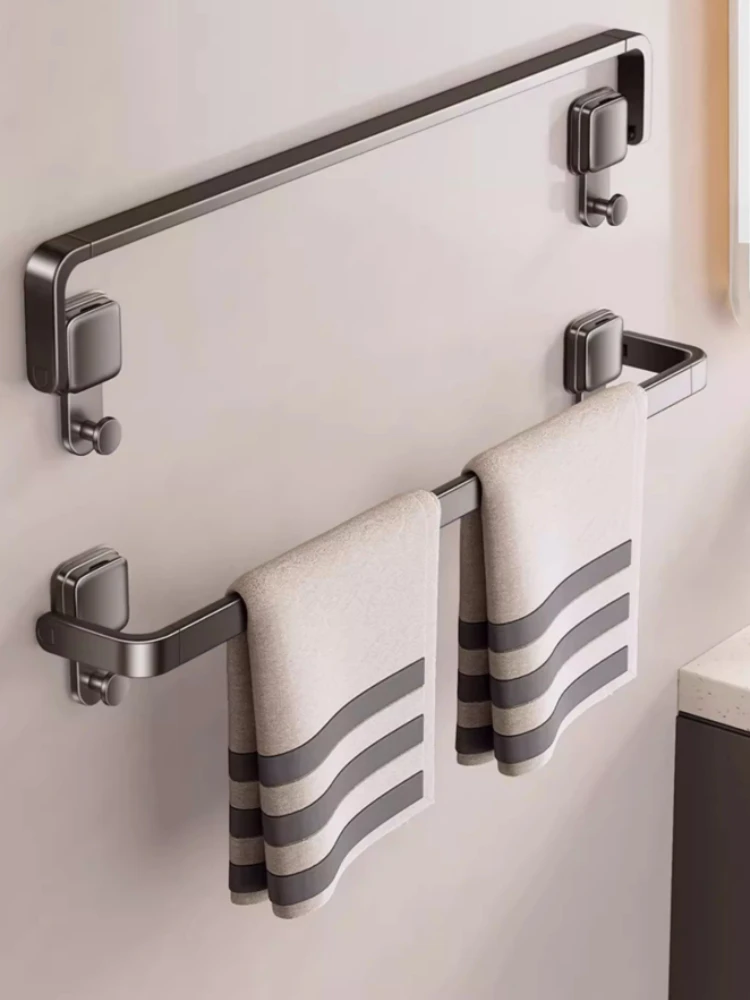 

Настенная вешалка для полотенец из углеродистой стали, полка для полотенец, экономия места, нержавеющая, сверхпрочная, аксессуары для ванной комнаты
