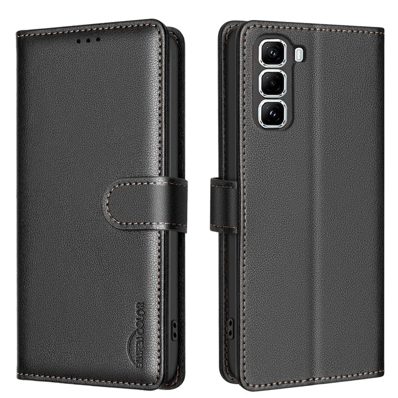 Wallet Flip Case For Infinix Hot 50 Pro 4G Cover Cases For Infinix Note 40 Pro+ Plus Note40 Coque Leather Phone Protective Bags