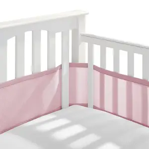 Breathable crib bumpers safe clearance