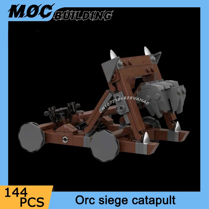 MOC Building Blocks Classic Rings Movie Military Series Siege Catapult Model DIY Assemble Bricks Creative Toys Collection Gifts