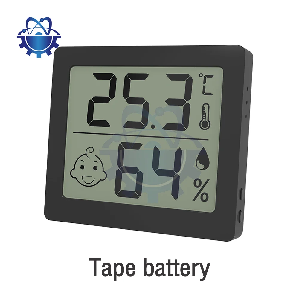 2 in1 Mini Termômetro Interior LCD Digital Temperatura Sala Higrômetro Medidor de Umidade Sensor Medidor de Umidade Termômetro Interior Temperatura