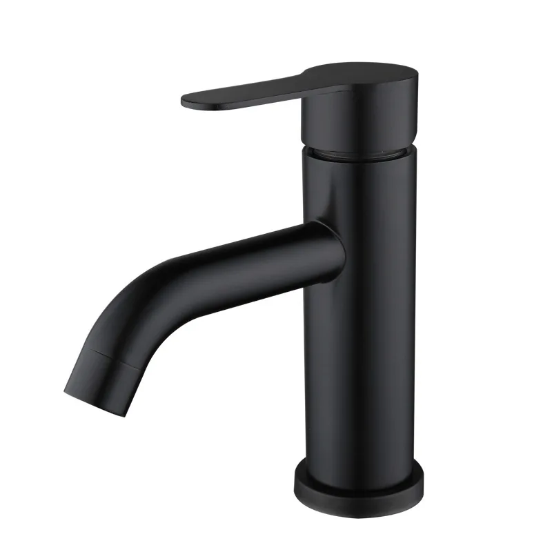 Bathroom Faucet Tap Black 304 Stainless Steel Sink Faucet Basin Hot and Cold Mixer Water Bathroom Accessories Supplies