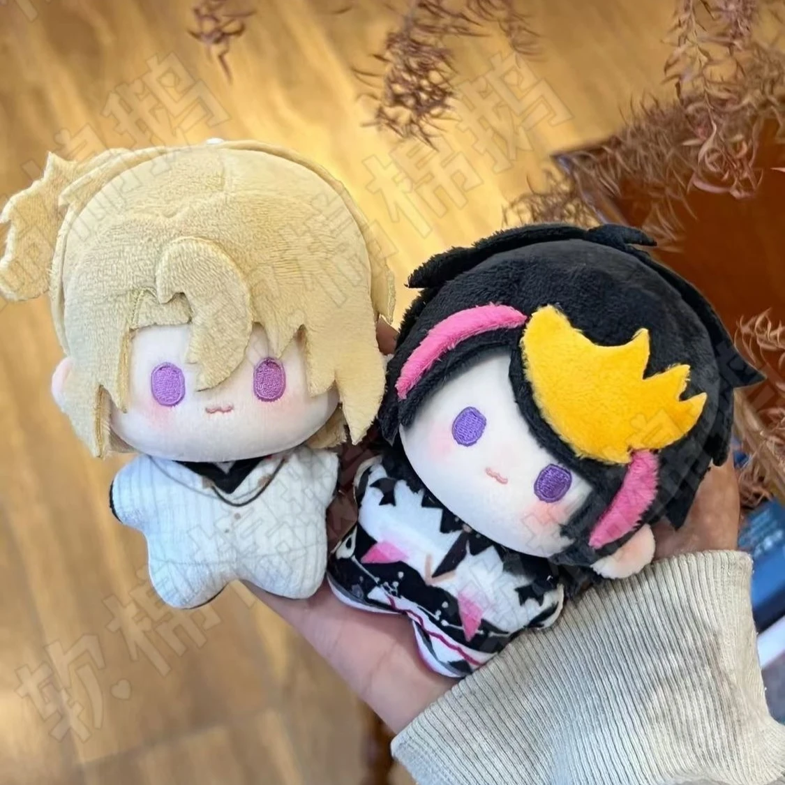 

10cm Game LUXIEM Shu Yamino Luca Kaneshiro Vox Cartoon Printed Plush Doll Pendant Keychain Toy Starfish Body Dolls Figures Gifts