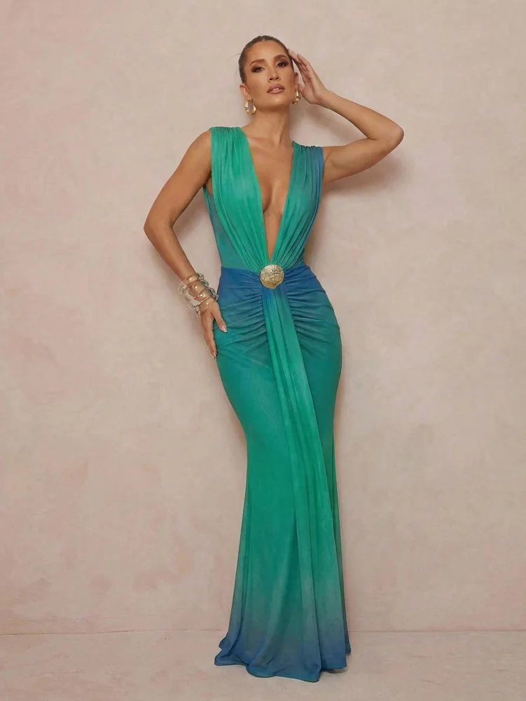 2026 Summer New Arrivals: European and American-Style Women's Mermaid-Cut Sexy Evening Dresses with a Vacation Vibe