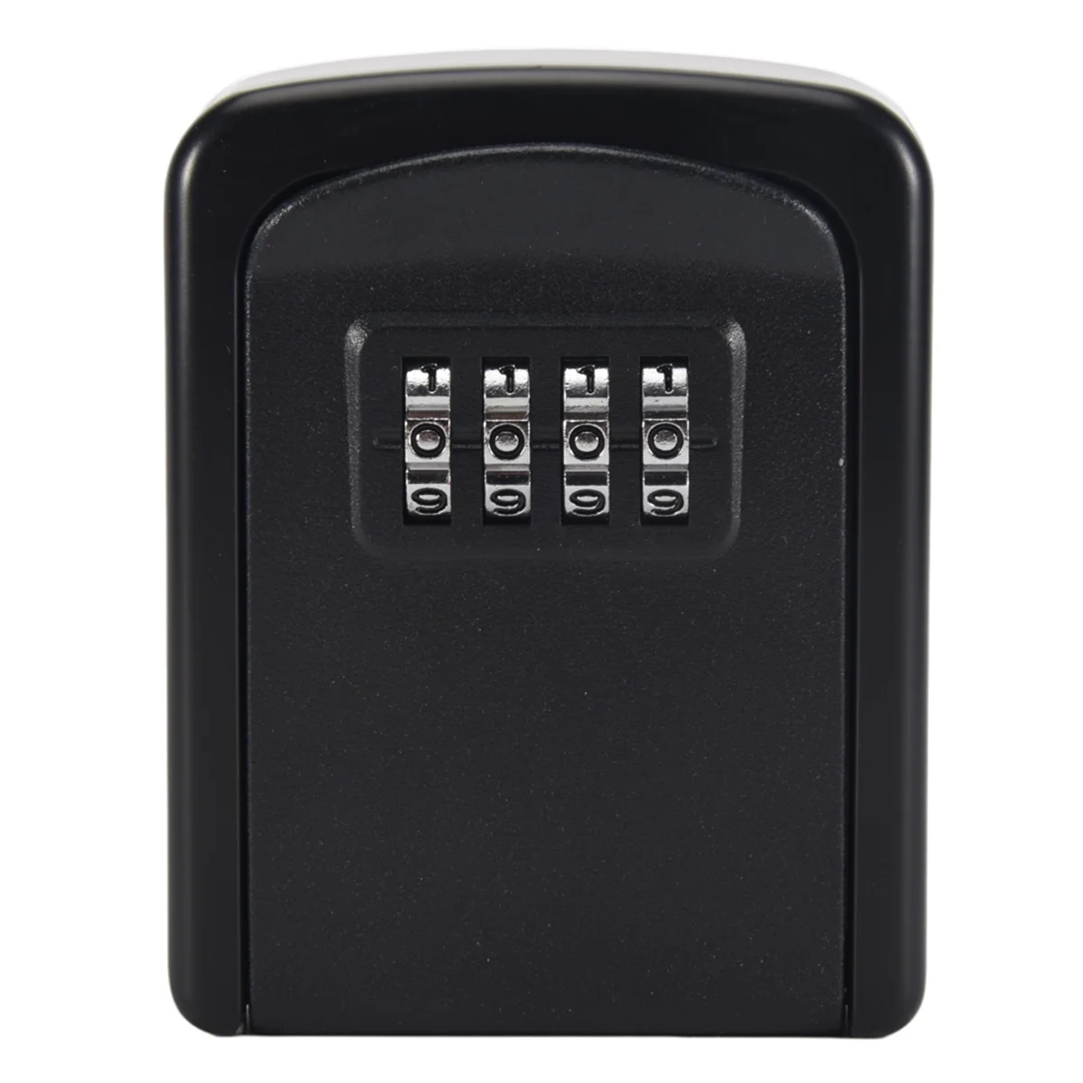 Key Lock Box Wall Mounted 4 Digit Combination Lock Box for House Key Weatherproof Security Key Storage Lock Box Black