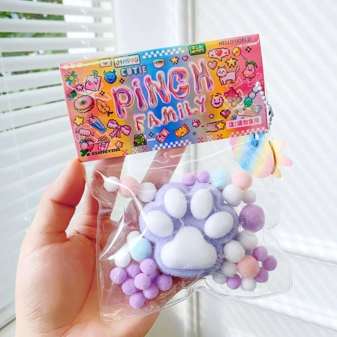 الضغط على لعبة مخلب القط لطيف لينة التعرق لعبة الاسترخاء لزجة انتعاش بطيء الإجهاد تخفيف معسر القط مخلب لعبة حسية #3